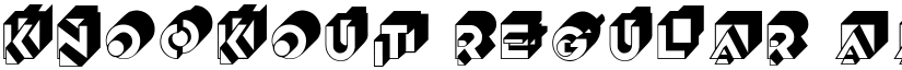 Knockout Regular font