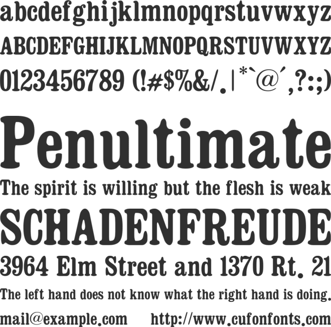 Dosmilcatorce font preview