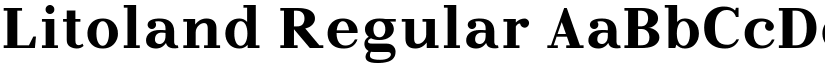 Litoland Regular font