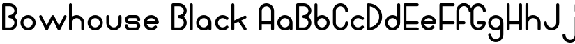 Bowhouse Black font