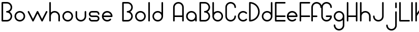 Bowhouse Bold font