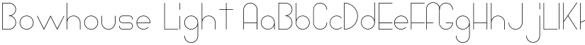 Bowhouse Light font