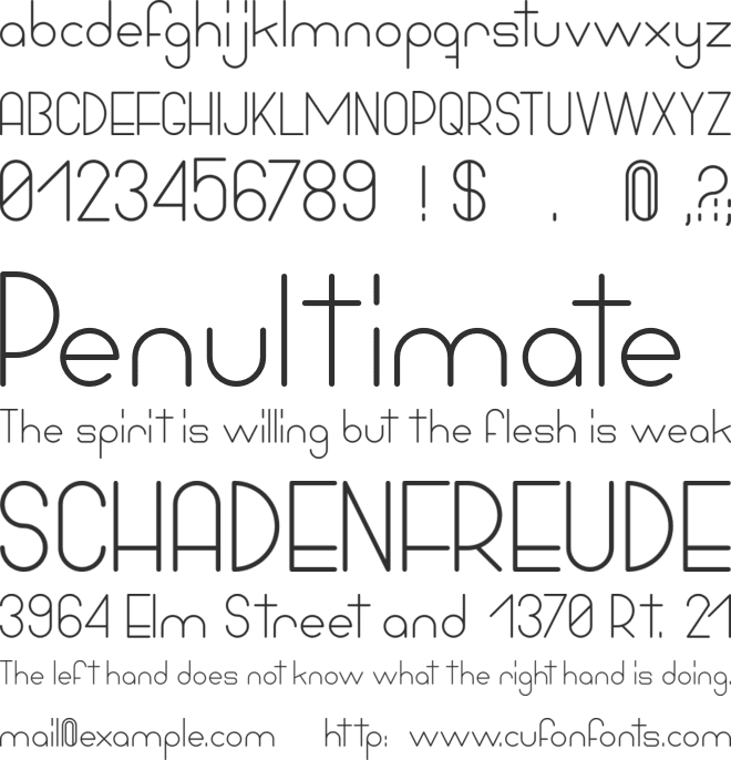 Bowhouse font preview