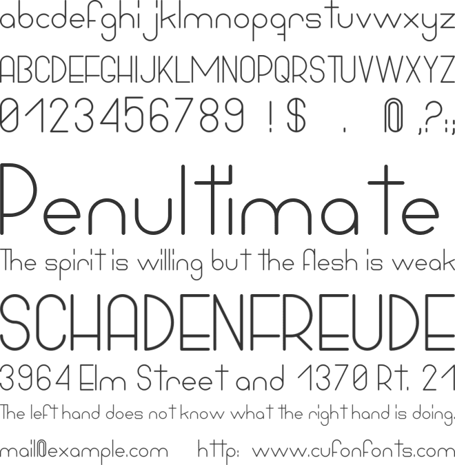 Bowhouse font preview