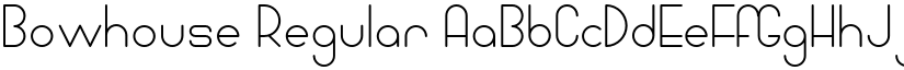 Bowhouse Regular font