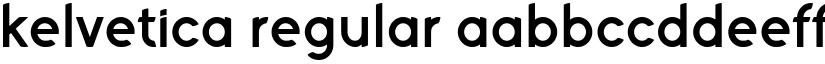 Kelvetica Regular font