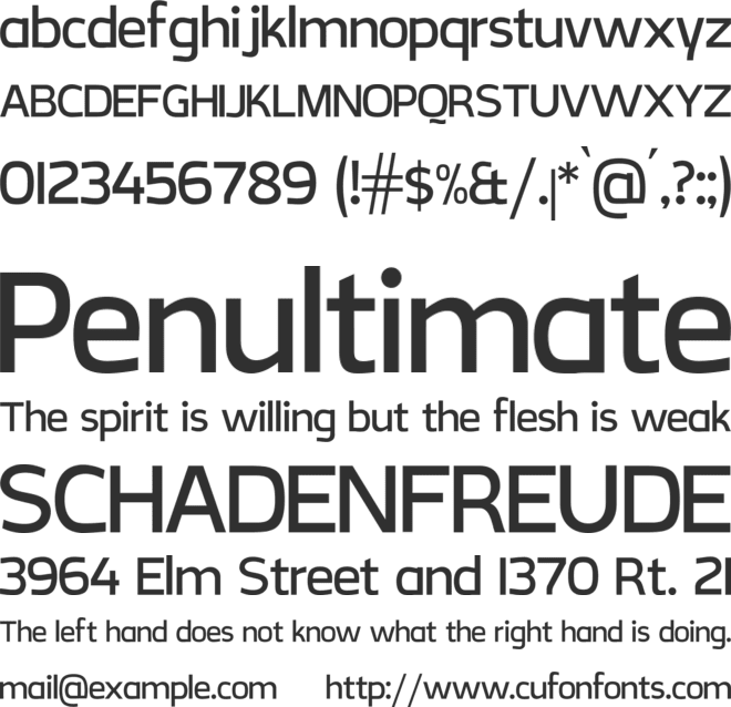 CreativZoo font preview