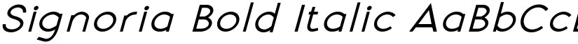 Signoria Bold Italic font