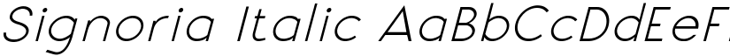 Signoria Italic font