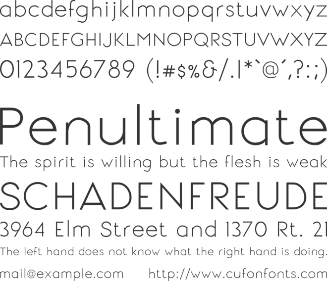 Signoria font preview