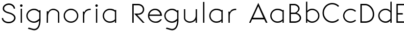 Signoria Regular font