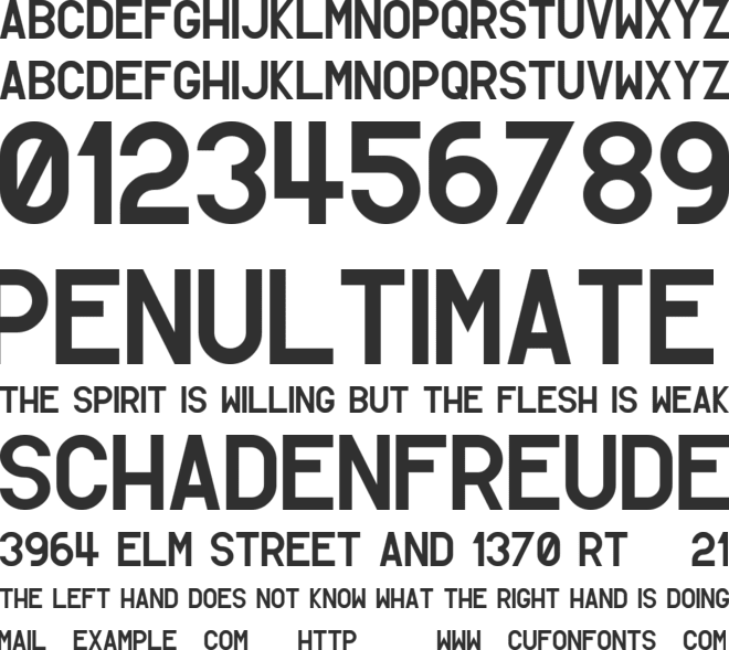 Simpleton Gothic font preview
