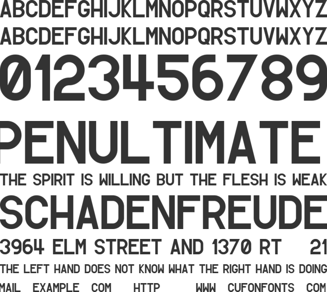 Simpleton Gothic font preview