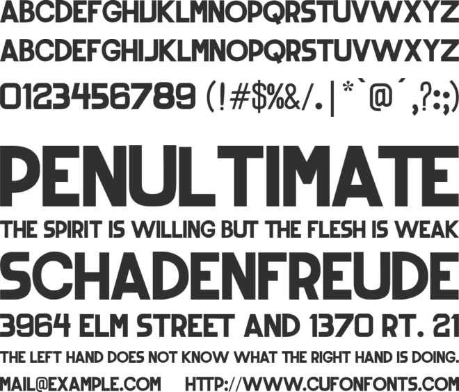Rounded Sans font preview