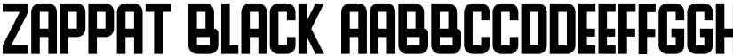 ZAPPAT Black font