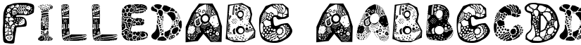 FilledABC font