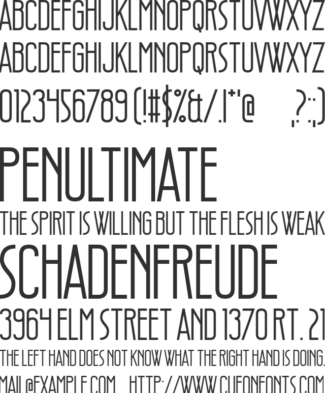 Style Thief font preview