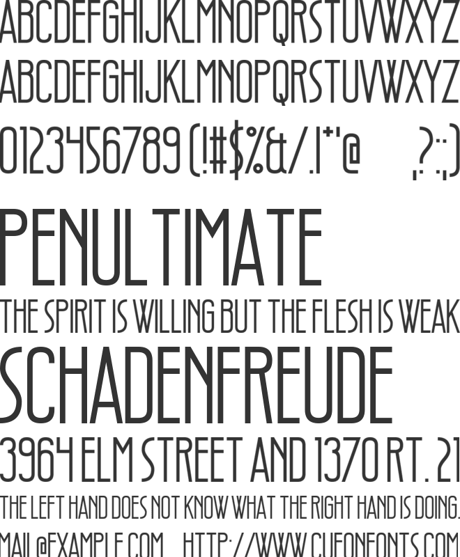 Style Thief font preview