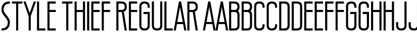Style Thief Regular font
