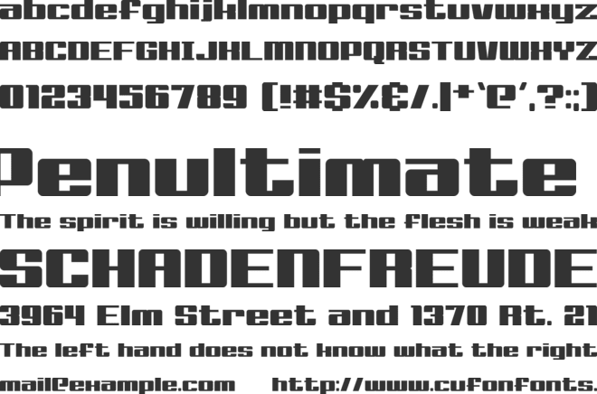 Big Old Boldy font preview