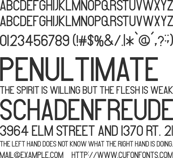 Amare font preview