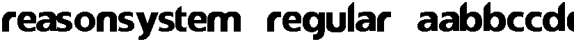 reasonSystem Regular font