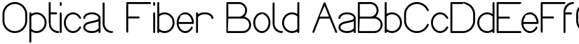 Optical Fiber Bold font