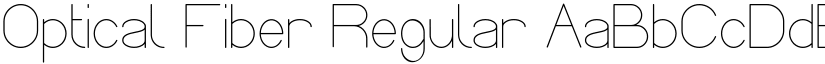 Optical Fiber Regular font