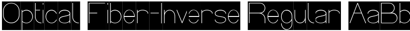 Optical Fiber-Inverse Regular font