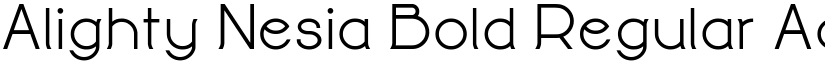 Alighty Nesia Bold Regular font