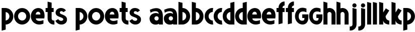 Poets Poets font
