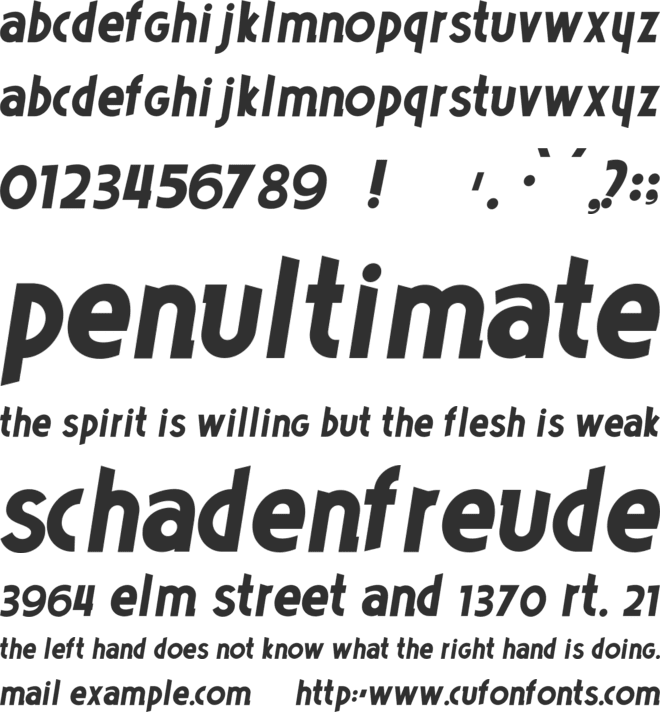 Poets font preview