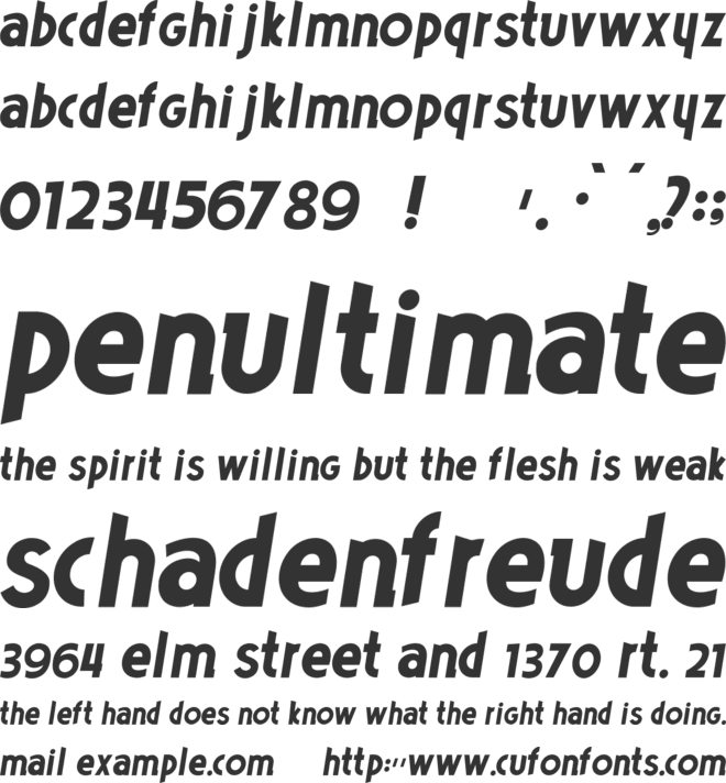 Poets font preview