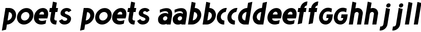 Poets Poets font