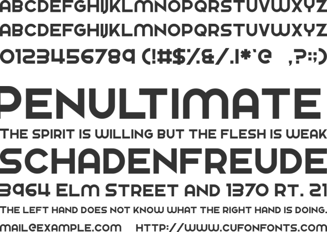 Fingbanger font preview