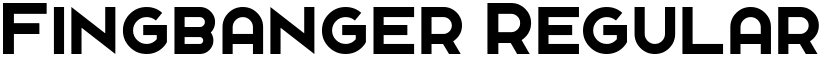 Fingbanger Regular font