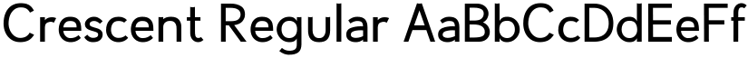 Crescent Regular font