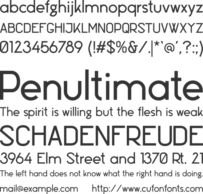 Coconut Express 01 Trial font preview