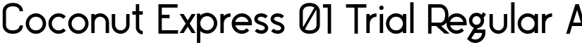 Coconut Express 01 Trial Regular font