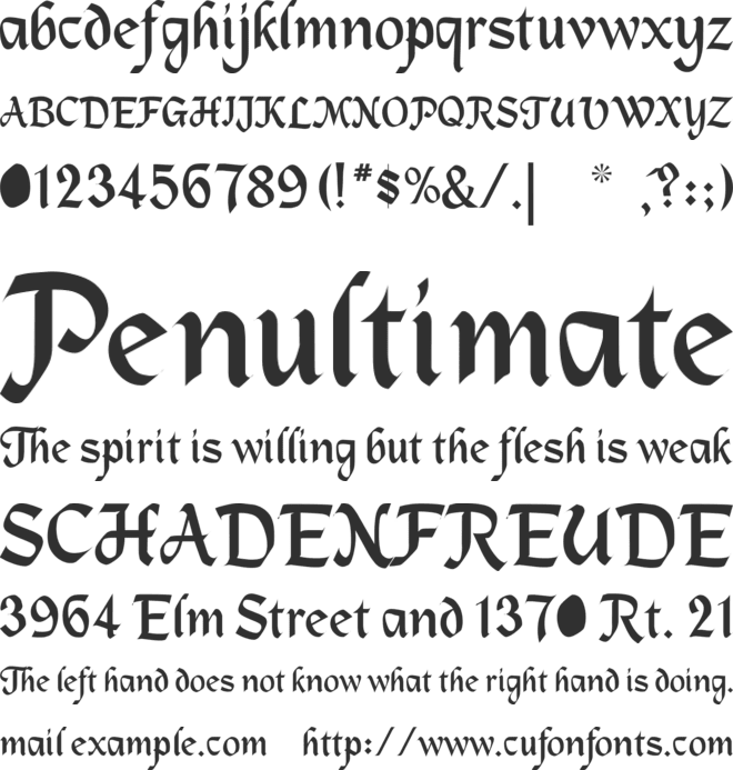 MacHumaine font preview