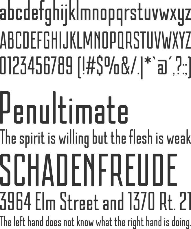 Kazmann Sans font preview