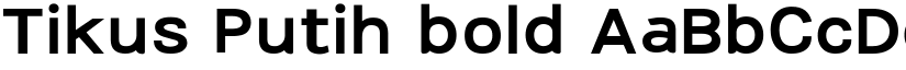 Tikus Putih bold font