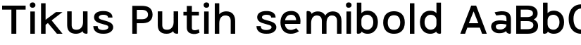 Tikus Putih semibold font