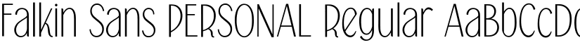 Falkin Sans PERSONAL Regular font