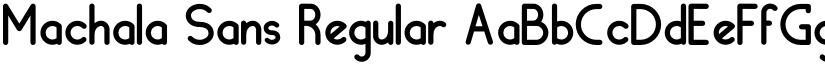 Machala Sans Regular font