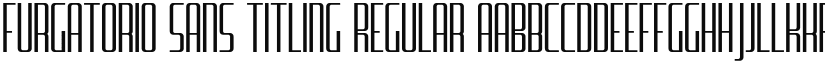 Furgatorio Sans Titling Regular font