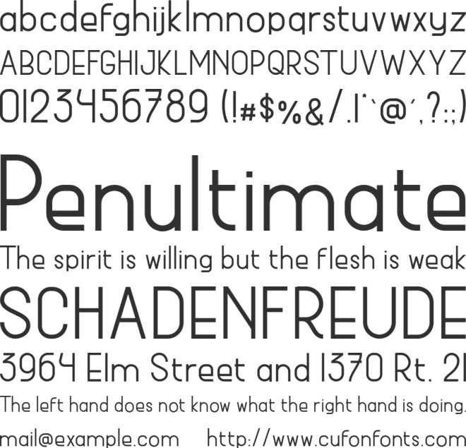 Maode font preview