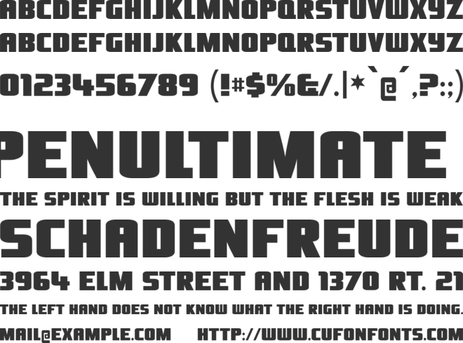 Oliver's Barney font preview