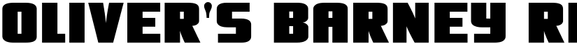 Oliver's Barney Regular font