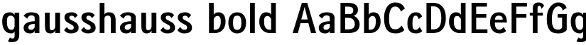 gausshauss bold font